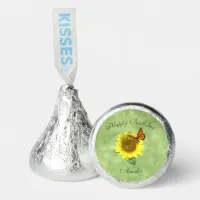Pretty Yellow Sunflower and Orange Butterfly Hershey®'s Kisses®