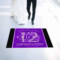 Elegant 12th Silk Wedding Anniversary Celebration Floor Decals