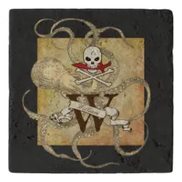 Jolly Roger Monogram Initial Trivet