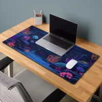 Dark Aquarium Desk Mat