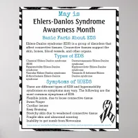 May is Ehlers-Danlos Syndrome Awareness Month Poster