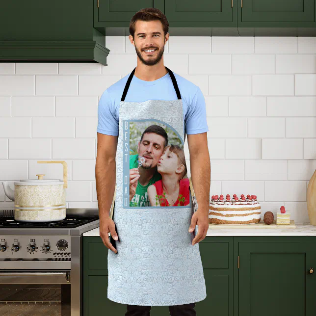 Best Dad Half Arch Photo All-Over Print Apron