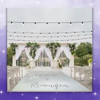 Monogram Names Wedding | Outdoor Rug