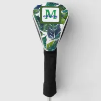Green Leaves Philodendron Foliage Botanical Golf Head Cover