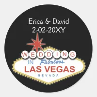 Vegas wedding envelope seal