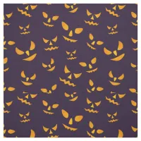 Scary Halloween Jack O’ Lantern Eyes Pattern Fabric