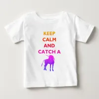 Keep Calm & Colorful Unicorn Baby Fine Jersey Tee