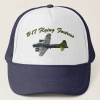 B17 Flying Fortress WWII Bomber Airplane Trucker Hat