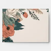 Vintage Botanical Wedding Suite Envelope