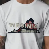 Retro Travel Iconic Virginia Graphic T-Shirt