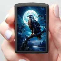 Eagle's Illuminating Moonlit Watch Zippo Lighter