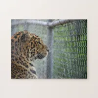 Leopard in Cage Jigsaw Puzzle