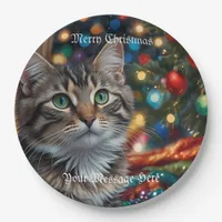 A Merry Festive Christmas Holiday  Paper Plates