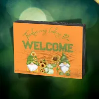 Thanksgiving Cooking Duo WELCOME | Wooden Box Sign