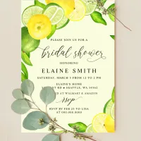 Budget Lemon Lime Citrus Bridal Shower Invitation