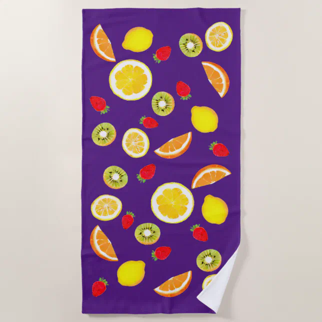 Fresh fruits  beach towel