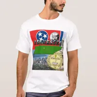 Tennessee Map, Flag, State Seal and Pictures T-Shirt