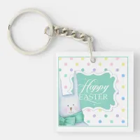 Adorable Bunny Easter ID646 Keychain