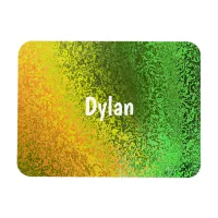 Add Name Shades of Green & Yellow Premium Magnet