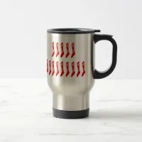 Merry Christmas Stocking Font Travel Mug