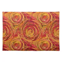 Colorful Fall Foliage Abstract Cloth Placemat