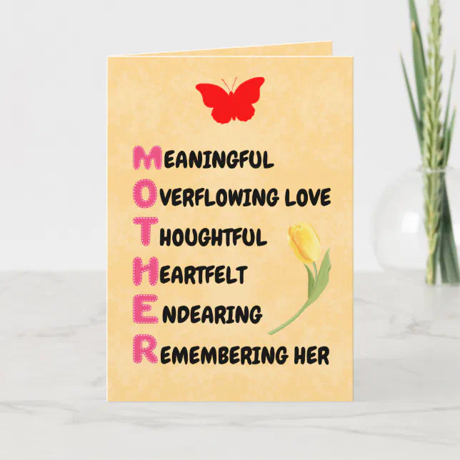 Acronym for Mother’s Day Gifts Greeting cards