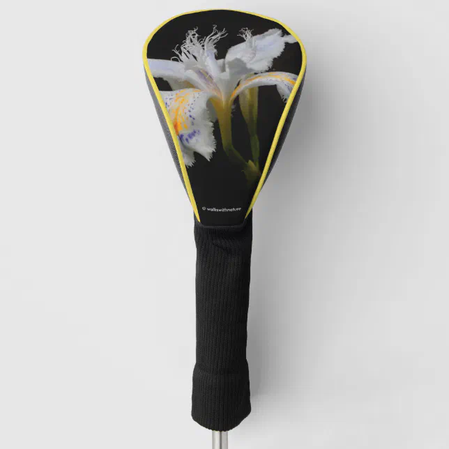 Crested Iris Golf Head Cover