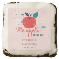 Apple of Our Eye Fall Girl Baby Shower Brownie