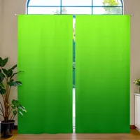 Bright Chartreuse to Green Gradient Blackout Curtains