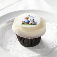 Oh, Boy! Baby and Bulldog Baby Shower Edible Frosting Rounds
