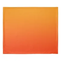 Vivid to Fiery Orange Gradient Duvet Cover