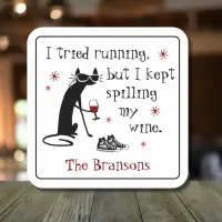 I Tried Running Funny Wine Quote