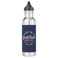  Gratitude & Self Love Customizable Stainless Steel Water Bottle