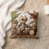 Band Rocks at Enchanted Forest! Throw Pillow