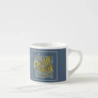 Magical Christmas Typography Gold ID441 Espresso Cup