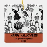 Vintage Family Halloween Ornament