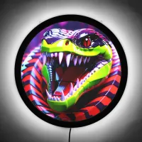 Cobra snake withlime green lips and pink eye brow LED sign