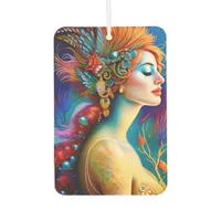 The Colorful Mermaid AI Art Portrait Air Freshener