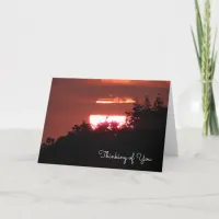 Thinking of You | Beautiful Sunset Card