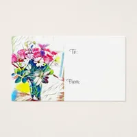 Floral Gift Enclosure Tag