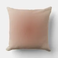 Terra Cotta Radial Gradient Throw Pillow