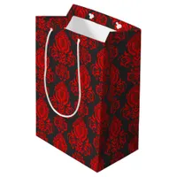 Elegant, Vintage, Victorian Steampunk Damask  Medium Gift Bag