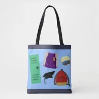 School Days Fun Student Life Art Pattern  Tote Bag