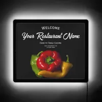 Tricolor Peppers Farm to Table Restaurant LED Sign