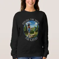 Woman Hiking a Nature Trial Sweatshirt