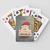 Customizable Happy Santa Poker Cards