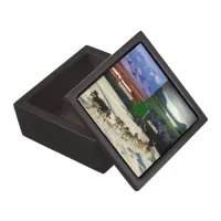 Fairbanks, Alaska Collage Keepsake Box