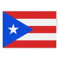 Puerto Rico Flag Greeting Card