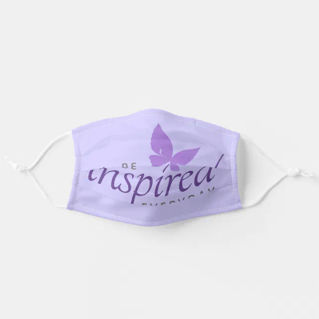 Inspirational Be Inspired Everyday Butterfly Adult Cloth Face Mask