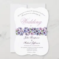 Romantic and Poetic Pastel Lilac Watercolor Invitation